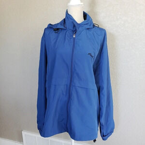 Eddie Bauer windbreaker.